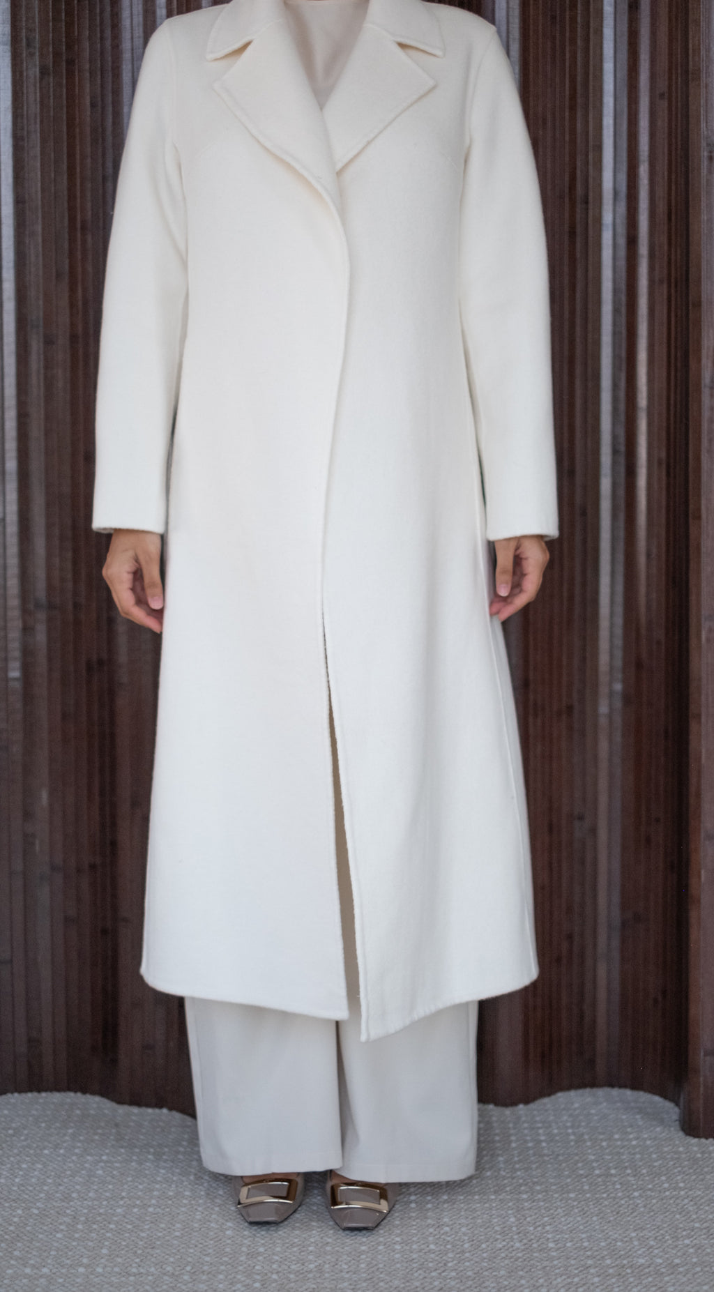 The Form Coat in Off White