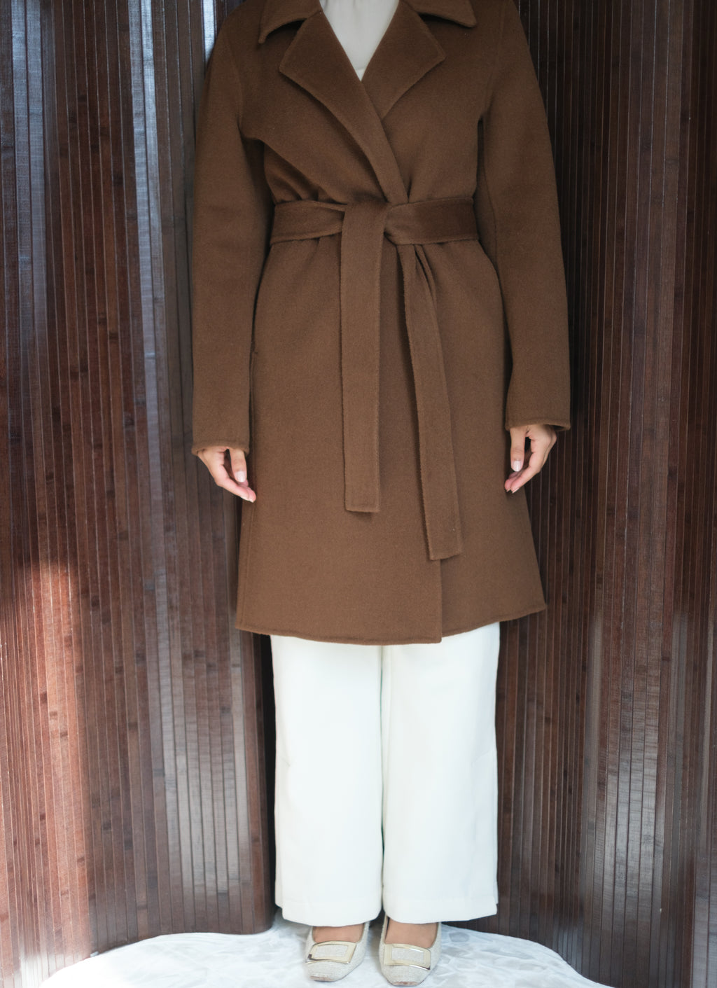 Wool Cashmere Brown Coat