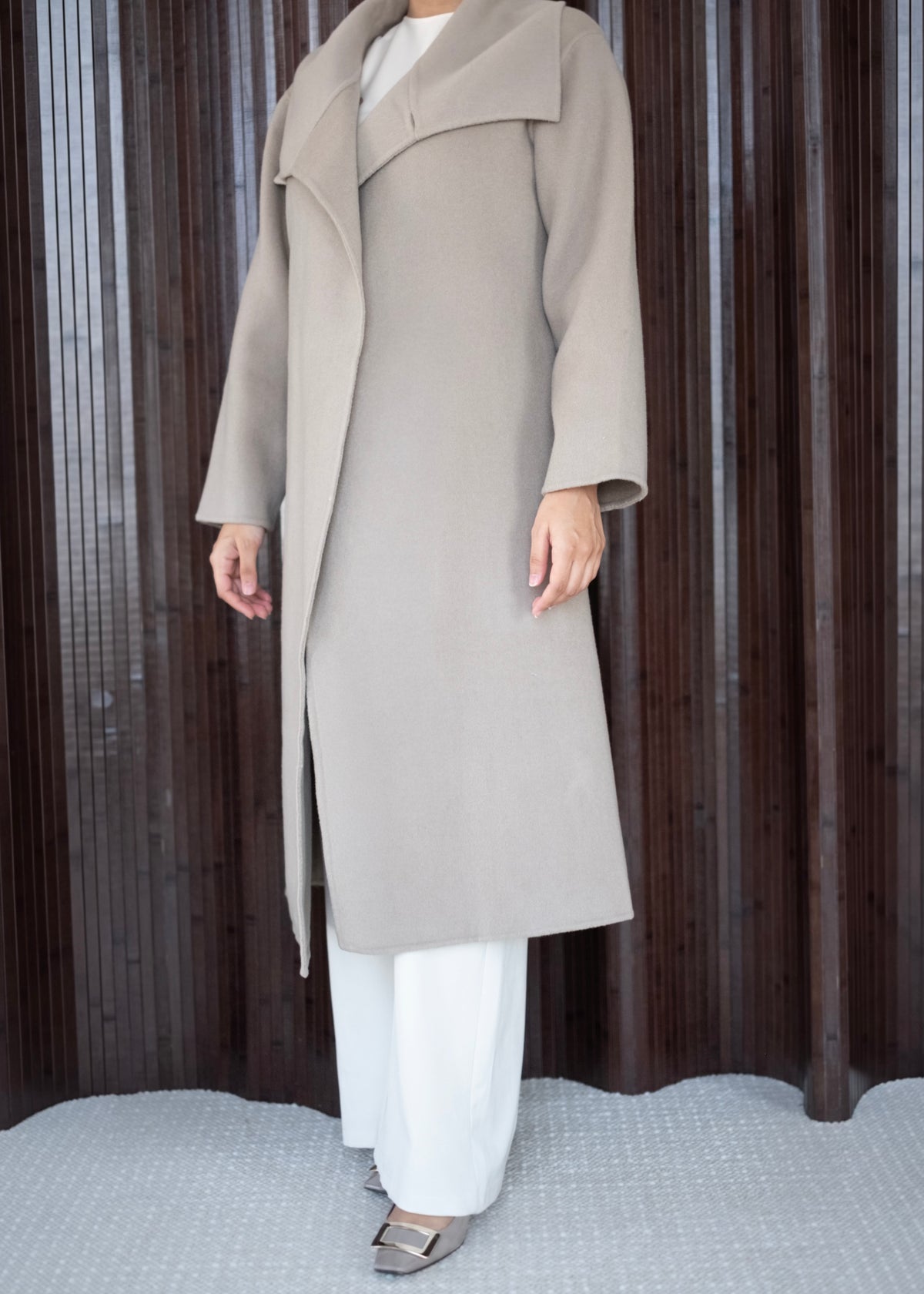 The Essential Coat in Taupe