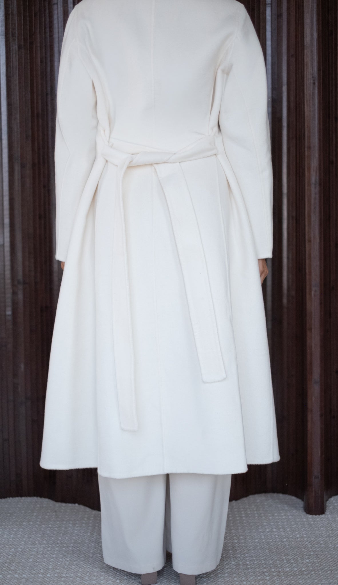 The Form Coat in Off White