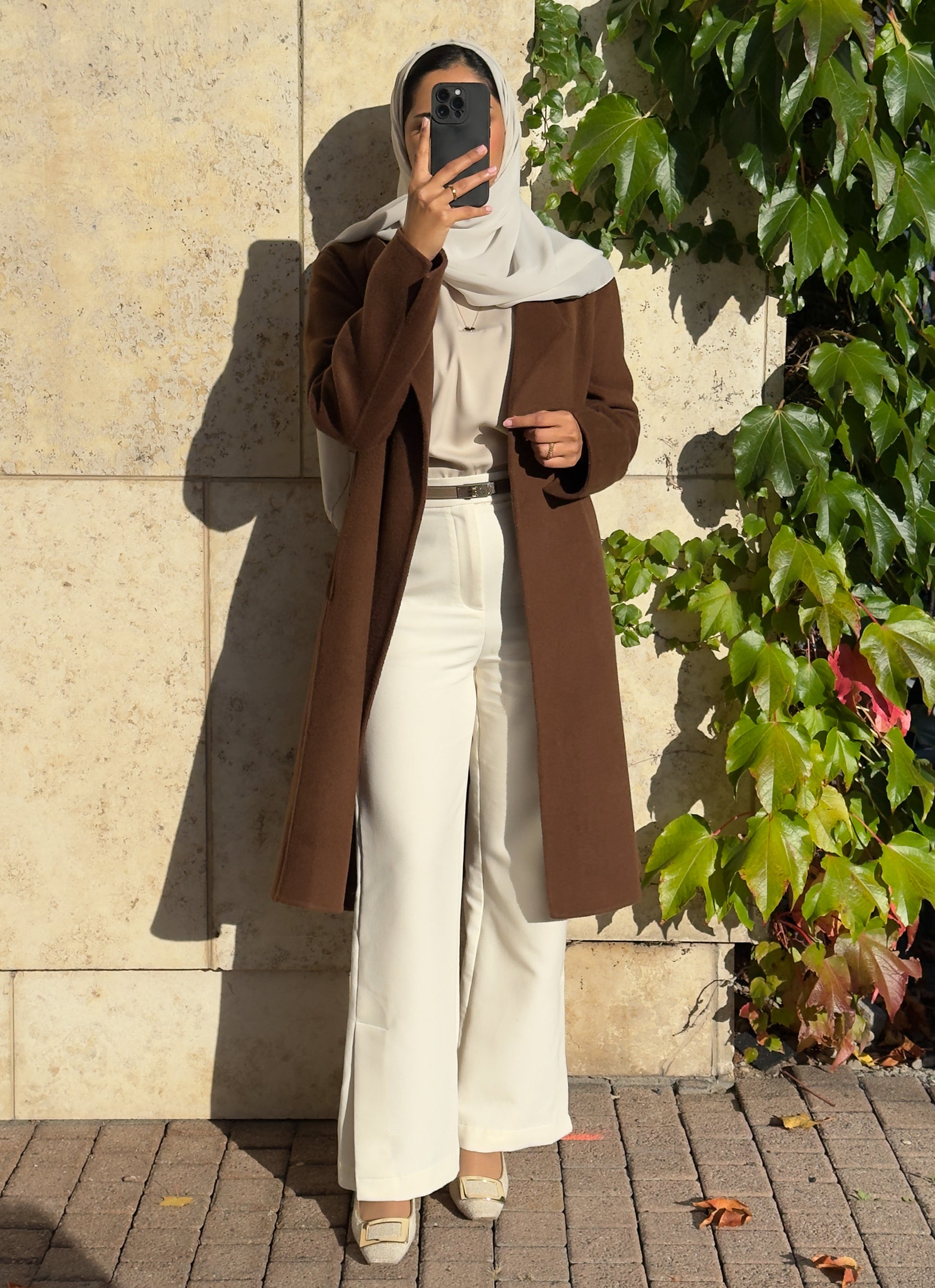 Wool Cashmere Brown Coat