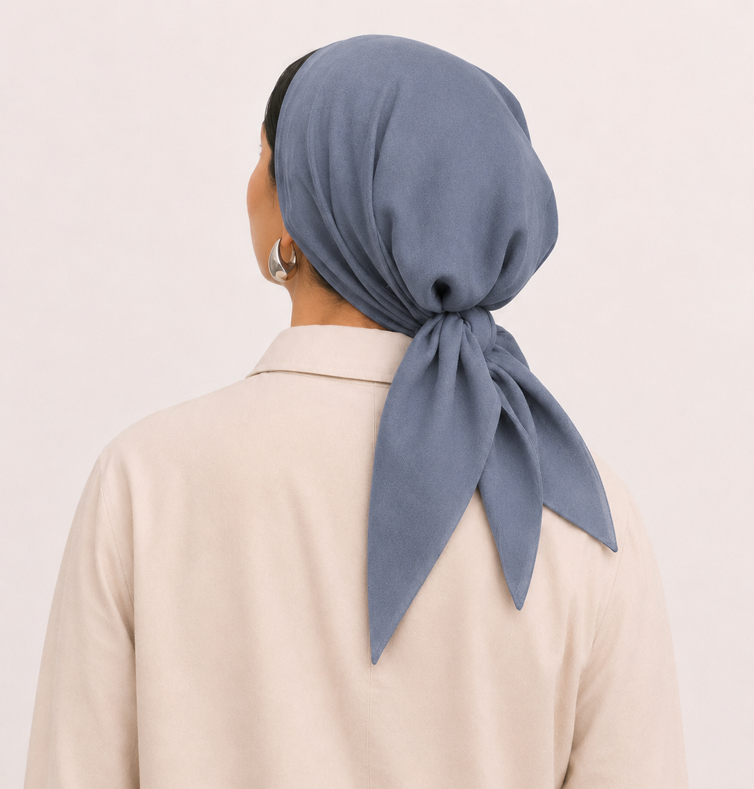 SLATE BLUE SCARF 75