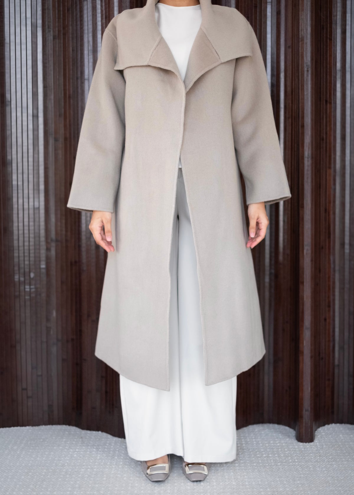The Essential Coat in Taupe