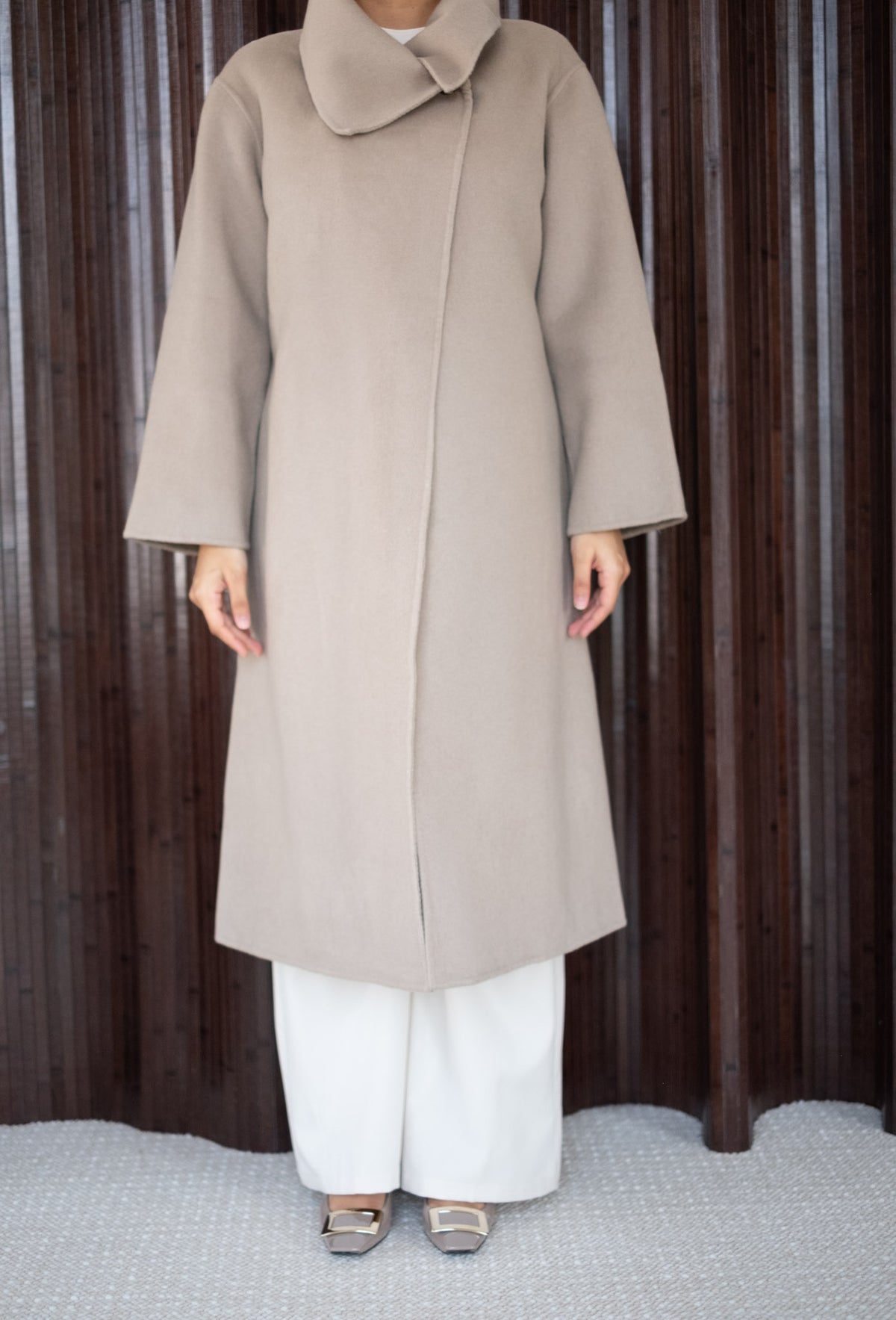 The Essential Coat in Taupe