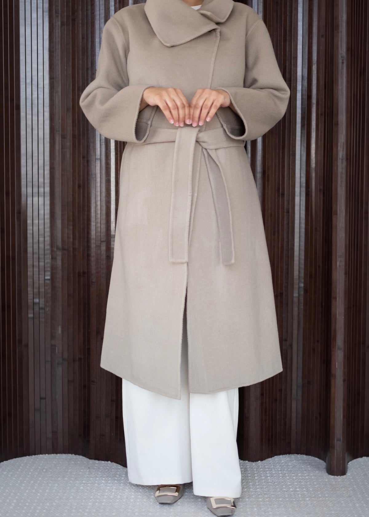 The Essential Coat in Taupe