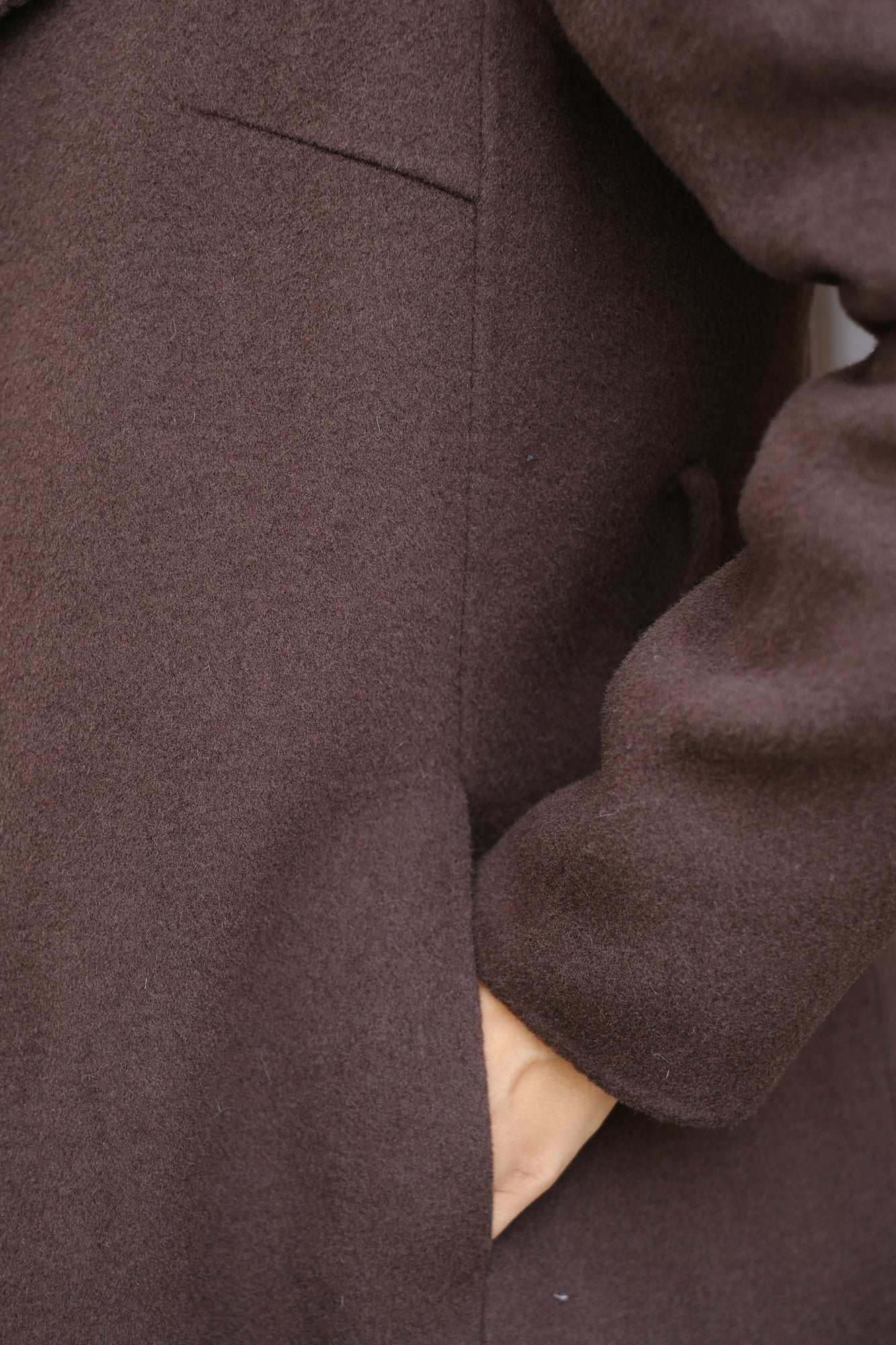 Wool Cashmere Chocolate Overcoat II