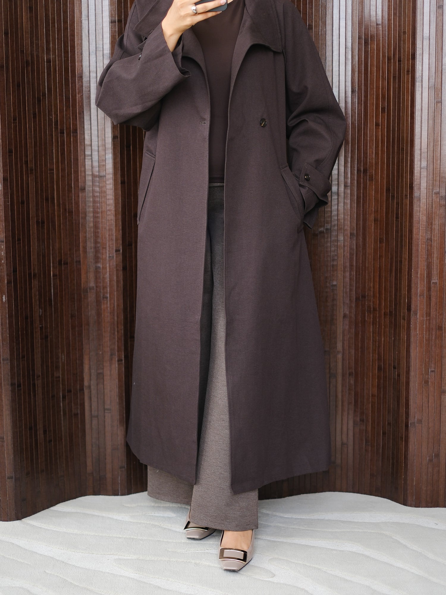 Espresso Trench Coat