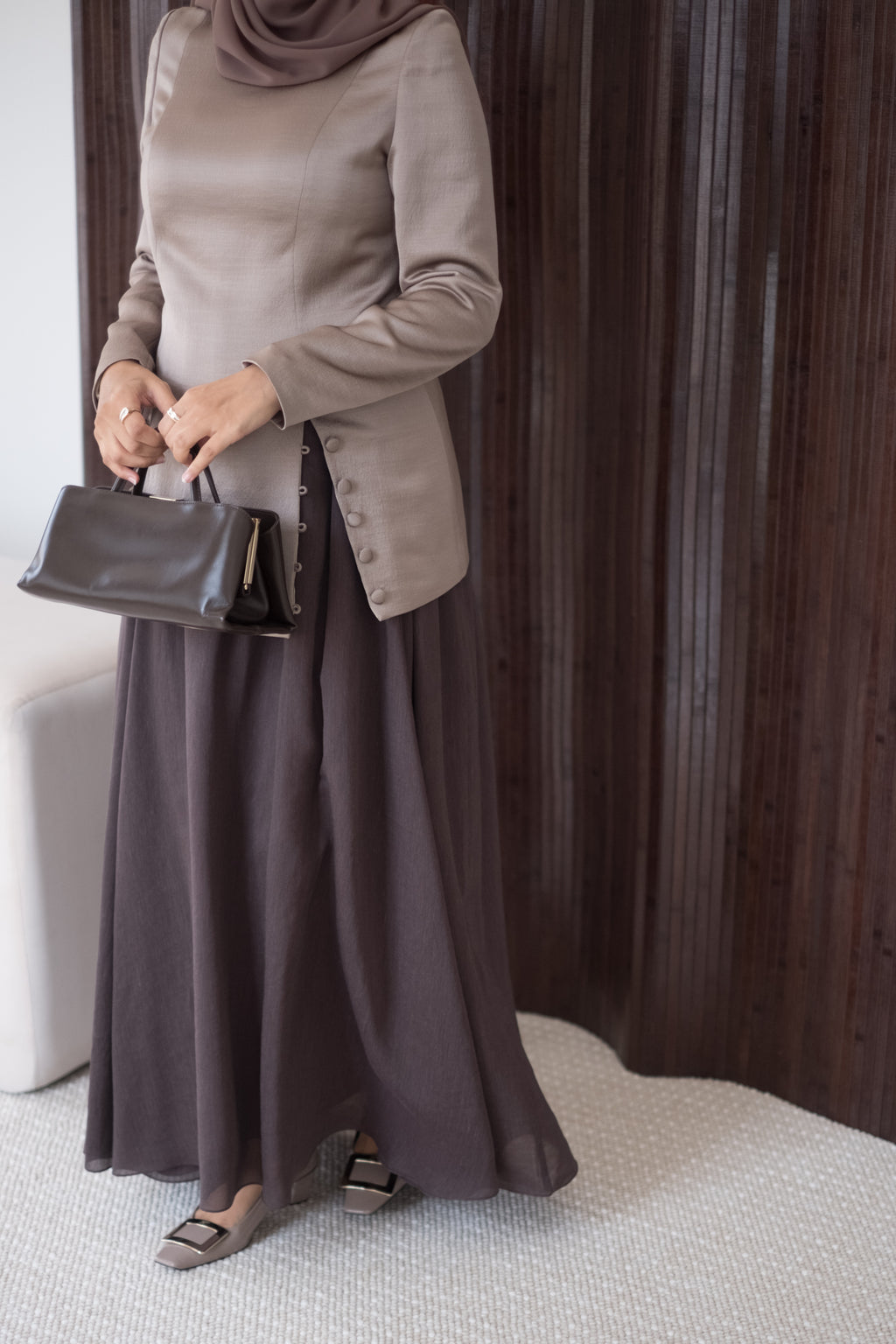 The Sculpted Top in Mushroom