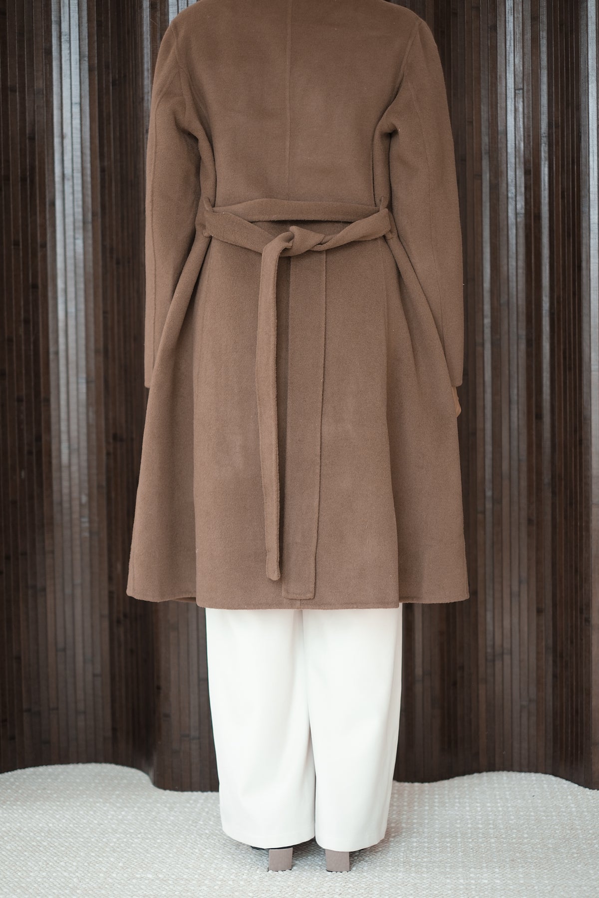 Wool Cashmere Coffee Overcoat