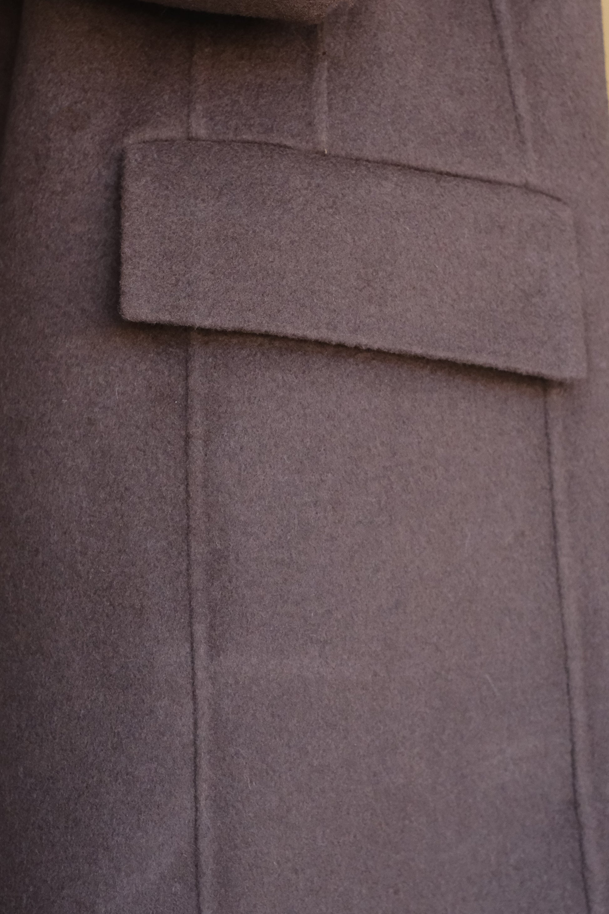 Wool Cashmere Chocolate Overcoat