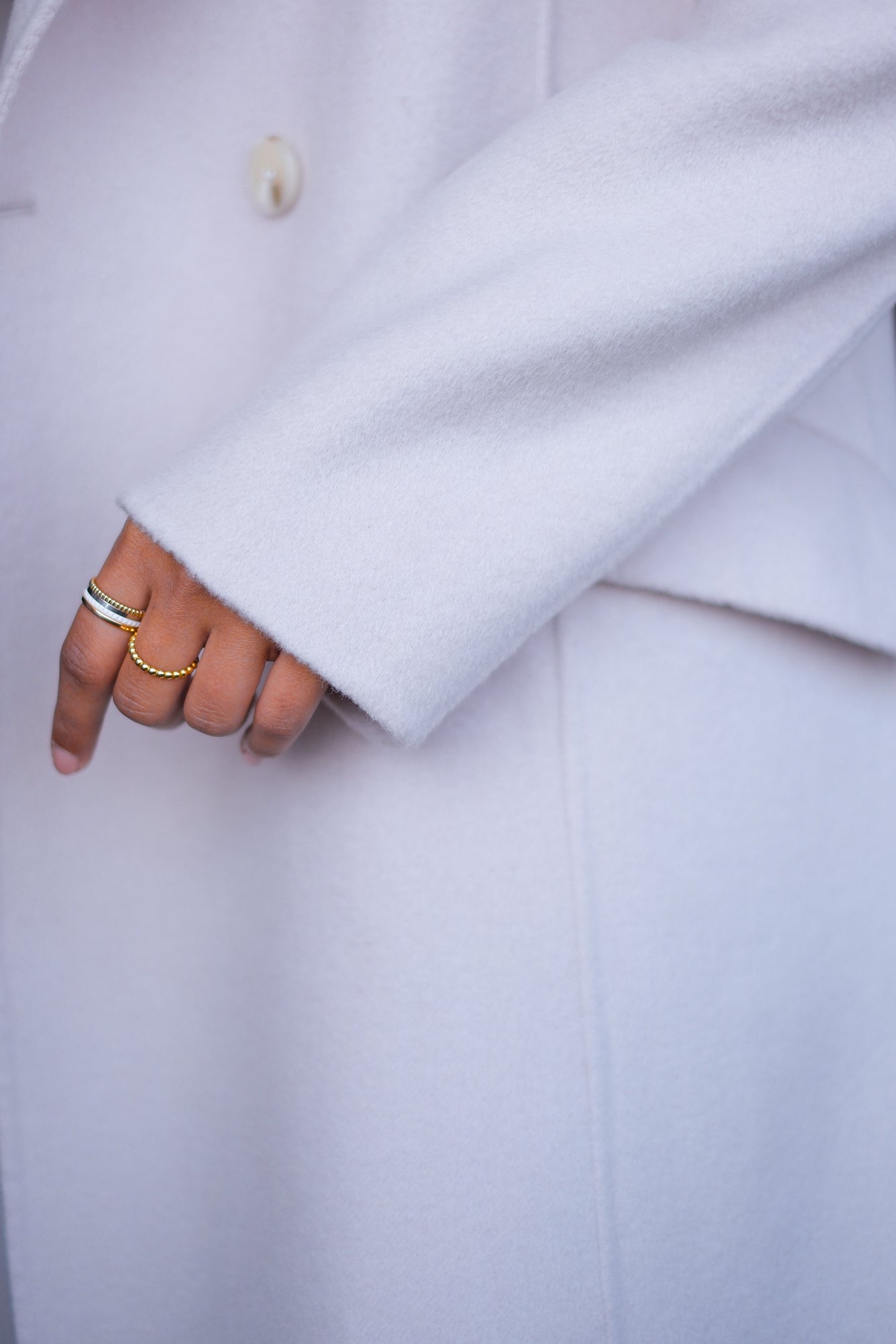 Wool Cashmere Cream Overcoat