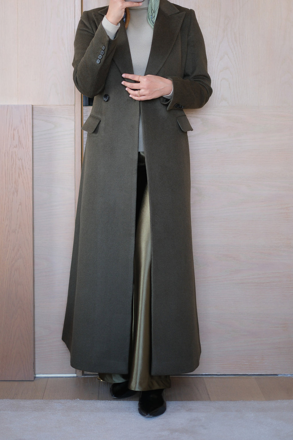 Olive Green Overcoat
