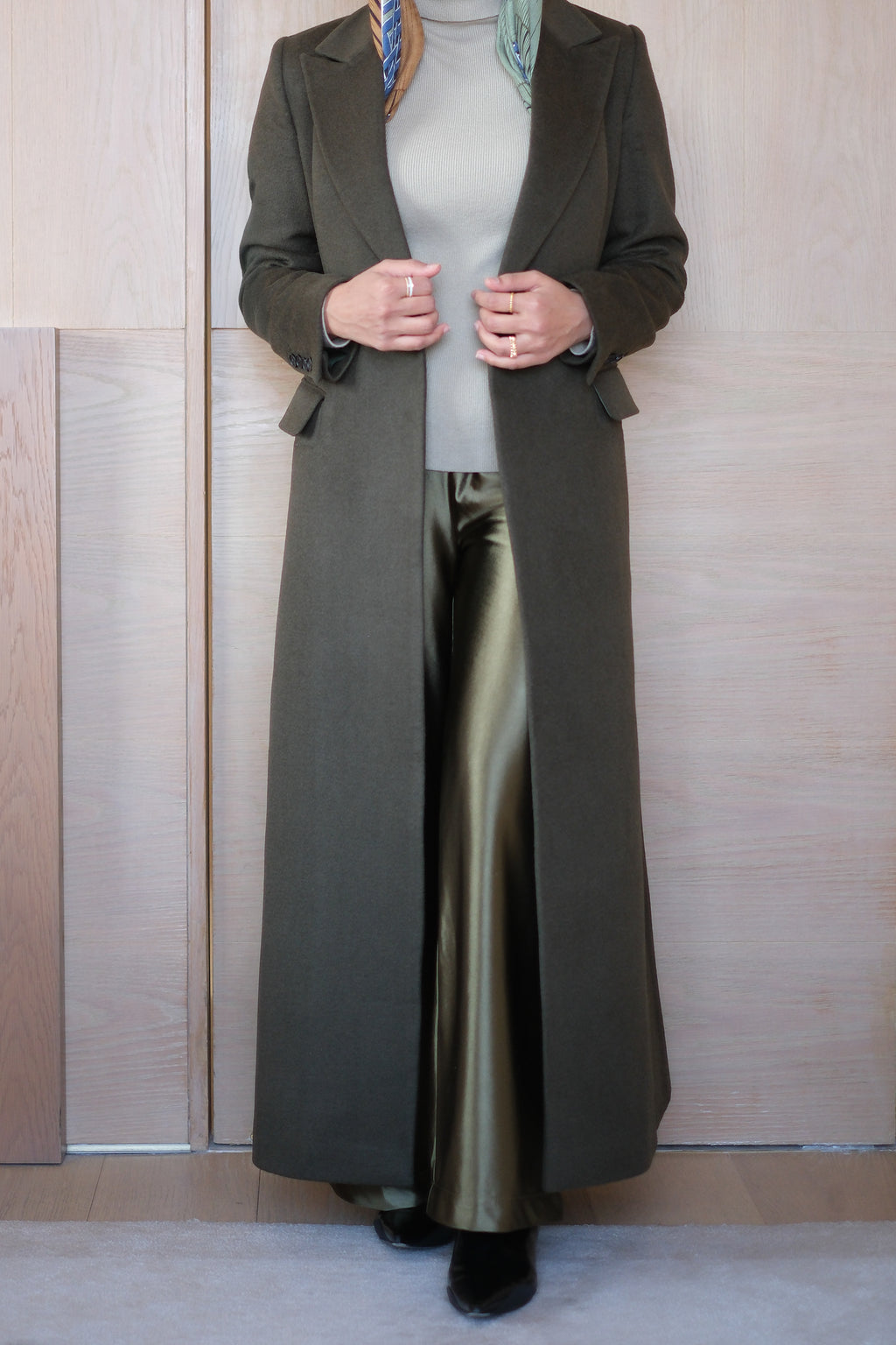 Olive Green Overcoat