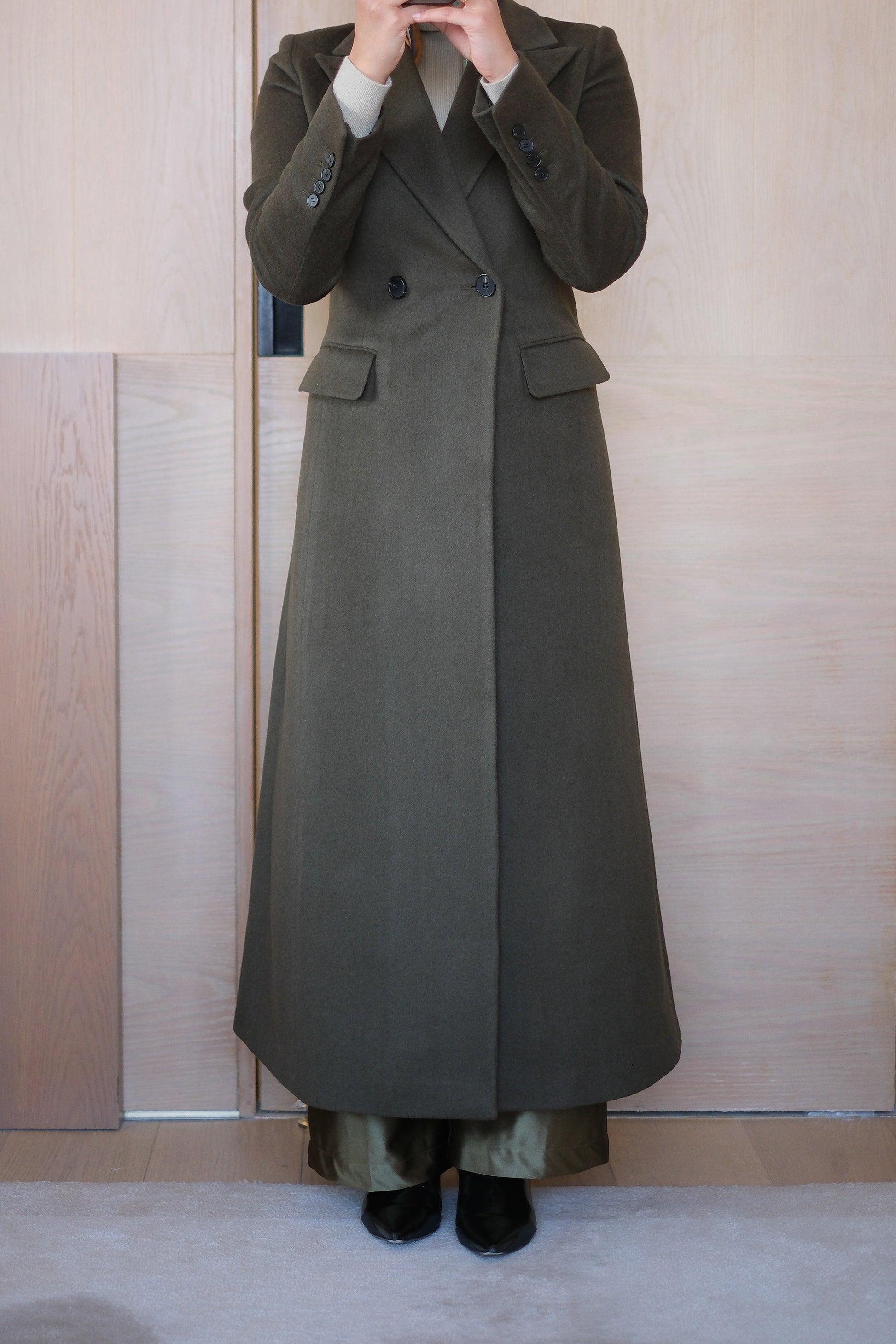 Olive Green Overcoat