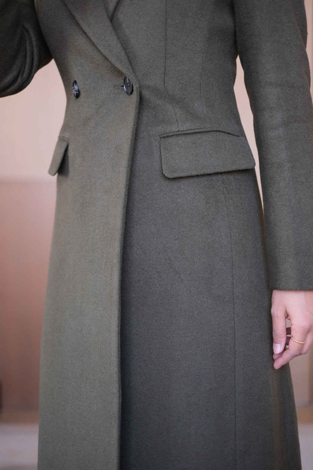 Olive Green Overcoat