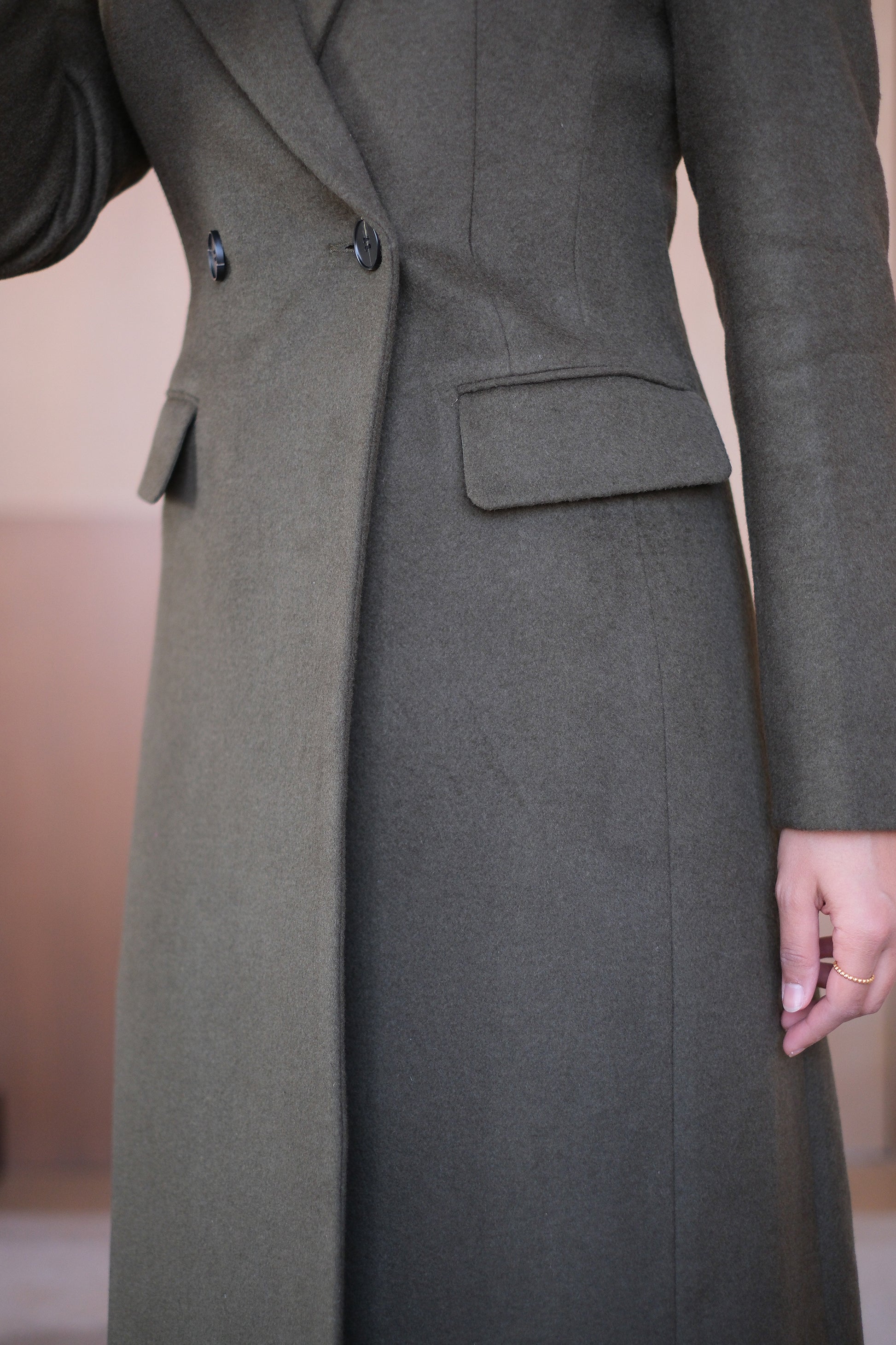 Olive Green Overcoat