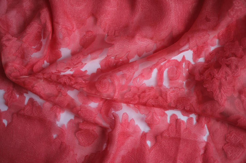 Red Sheer Scarf