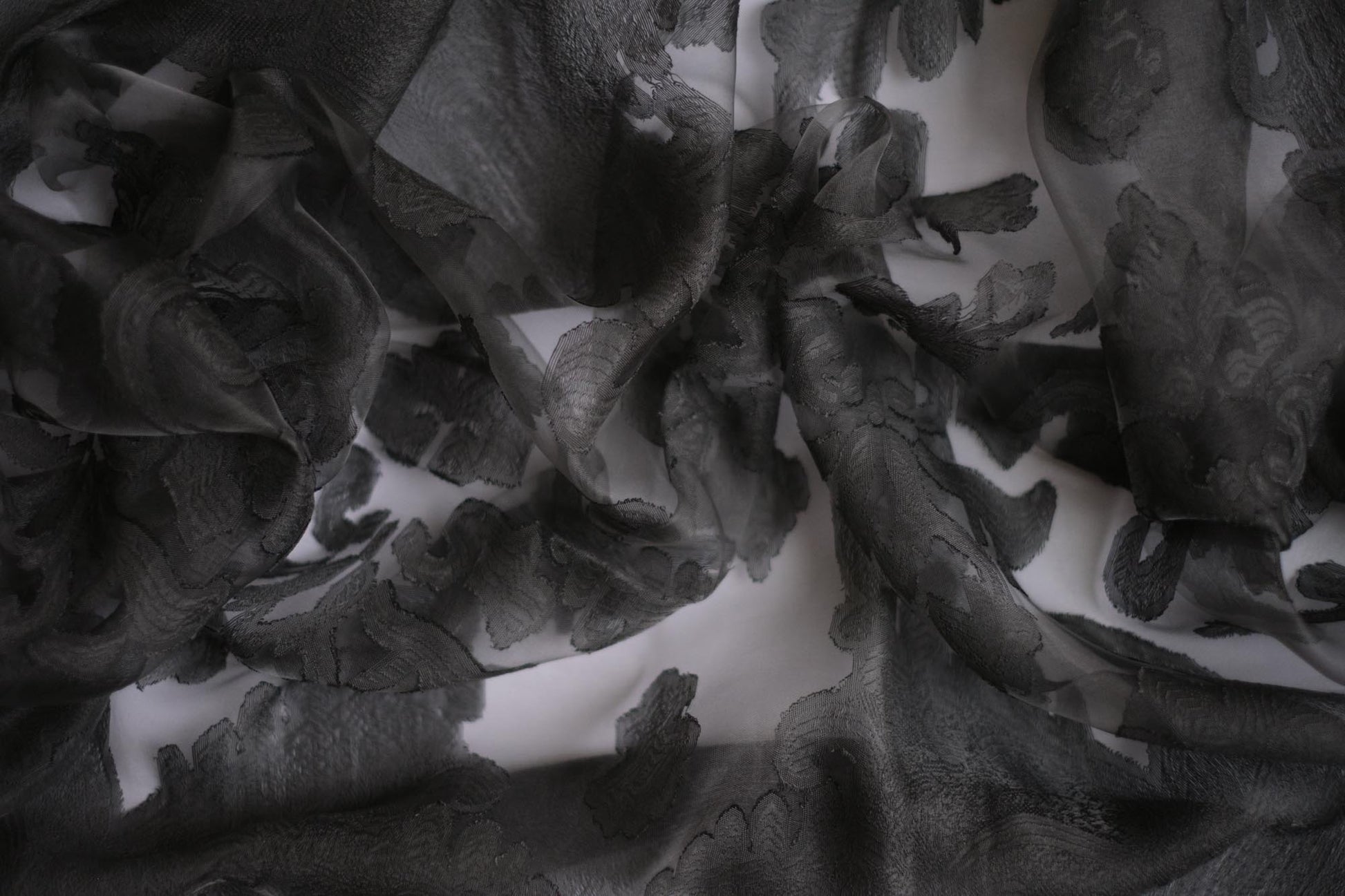 Charcoal Sheer Scarf