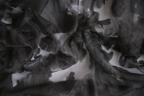 Charcoal Sheer Scarf