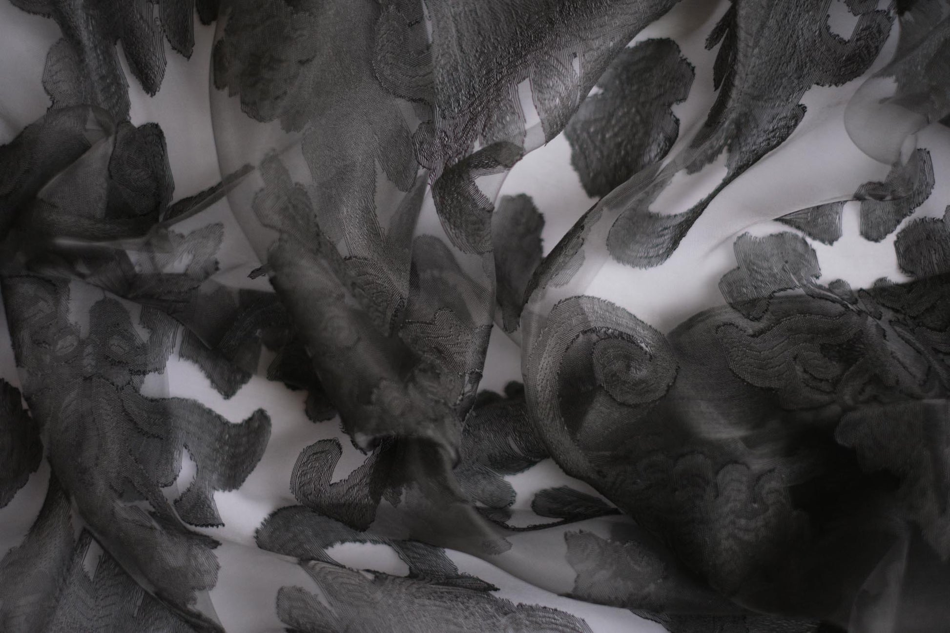 Charcoal Sheer Scarf