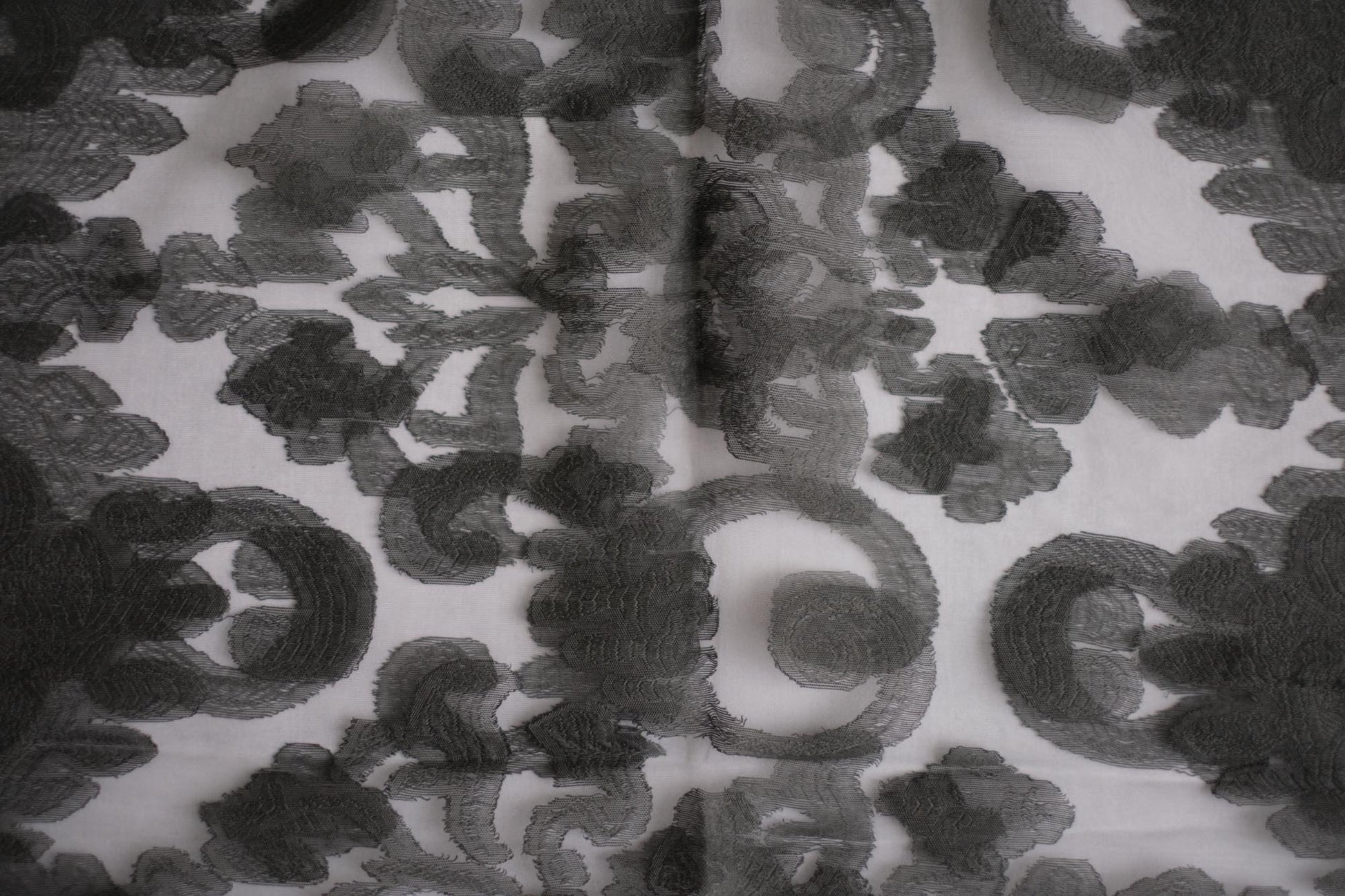 Charcoal Sheer Scarf