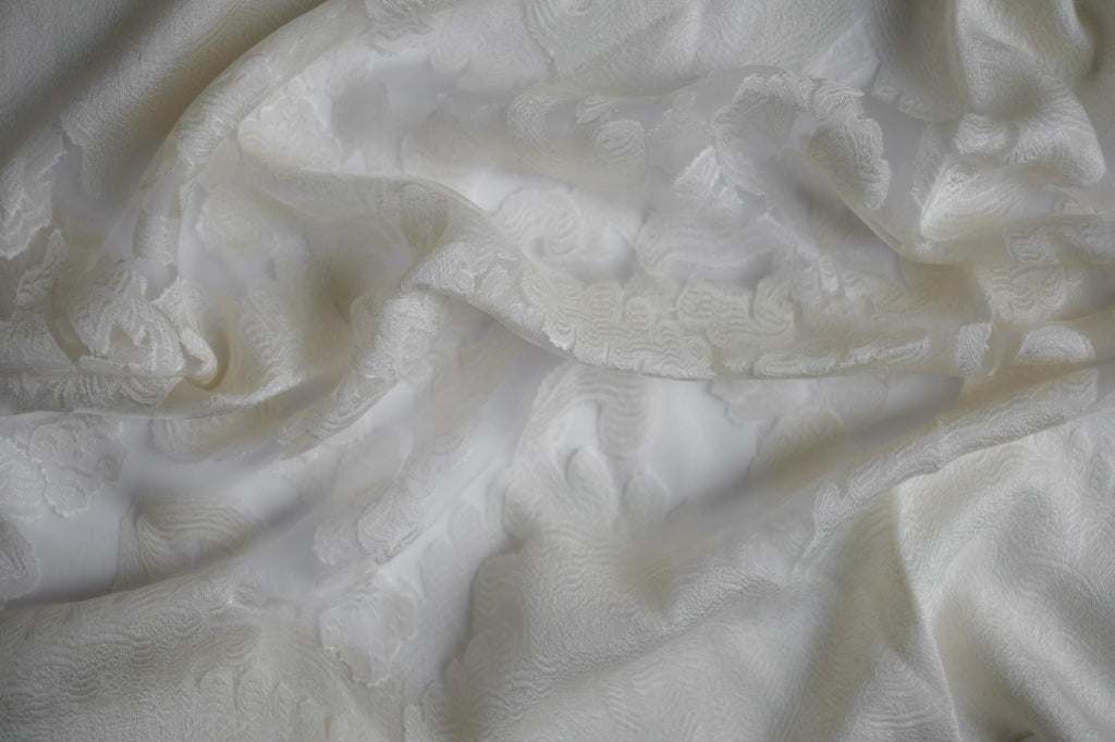 Off White Sheer Scarf