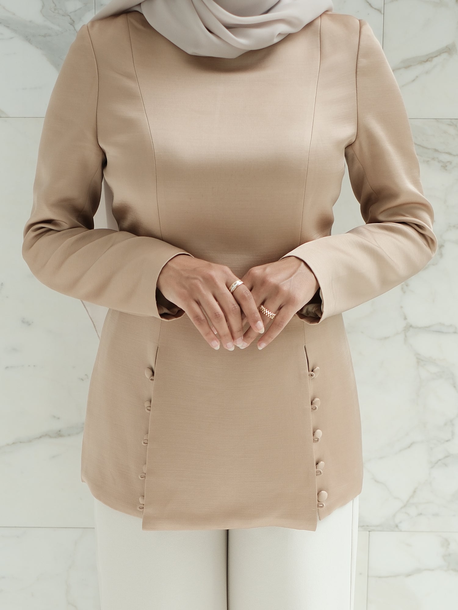 The Sculpted Top in Gold