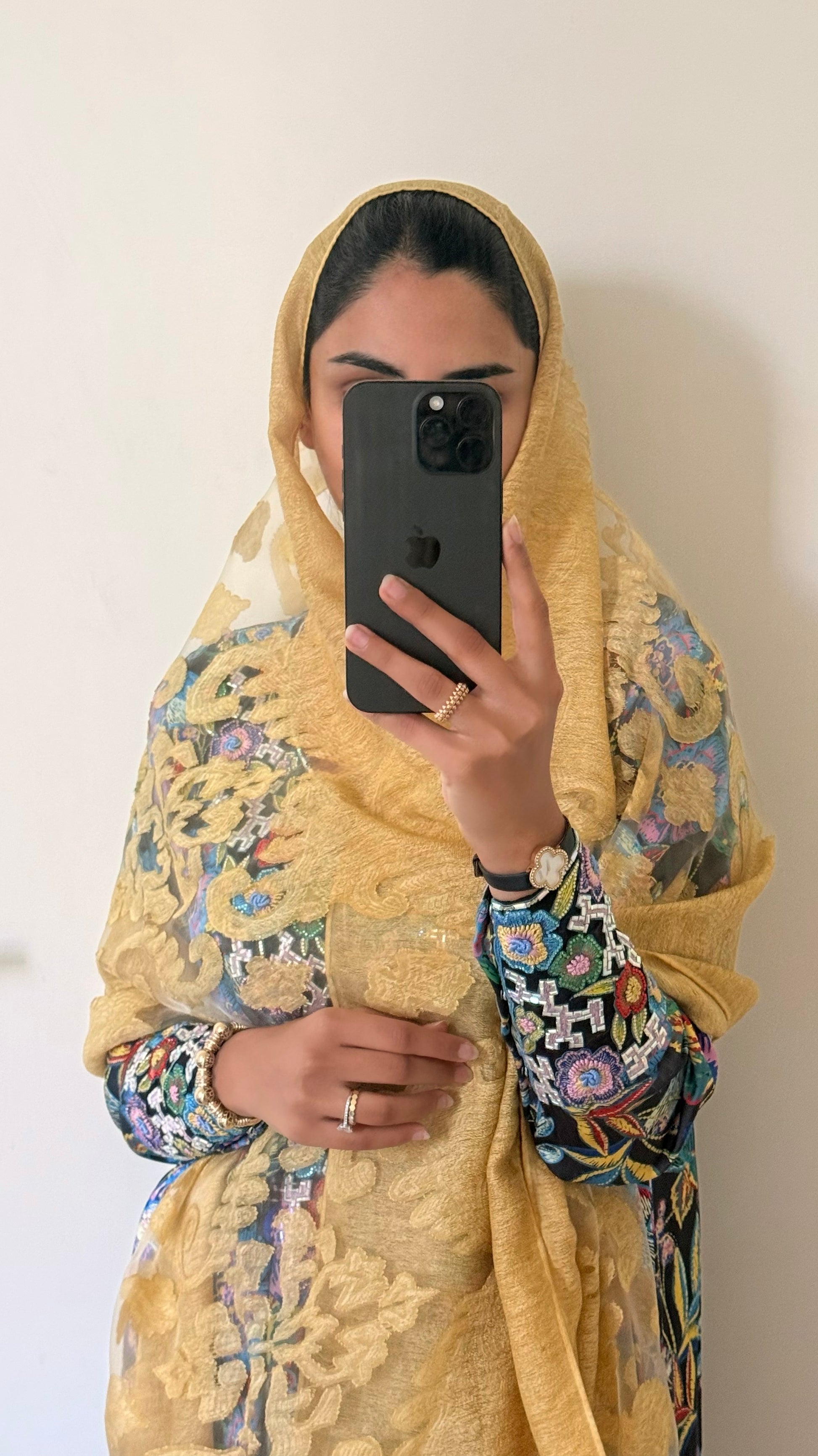 Gold Sheer Scarf