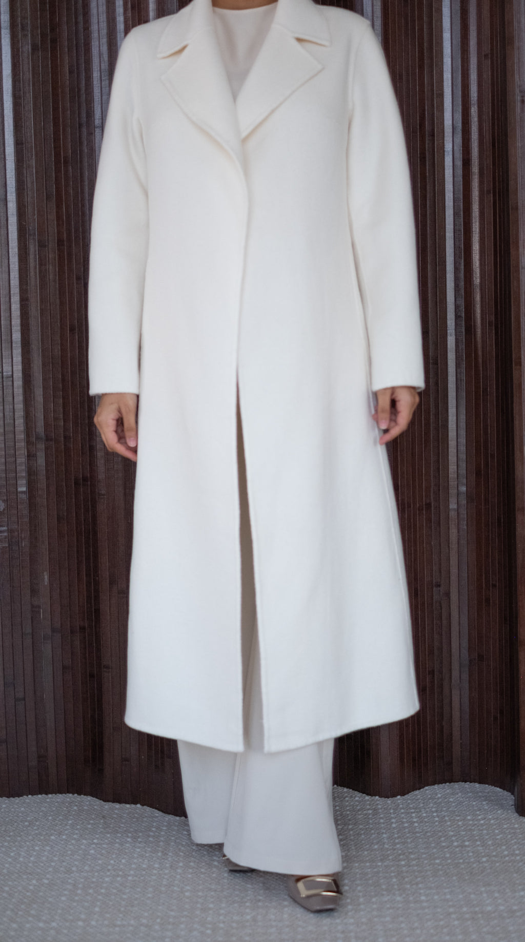 The Form Coat in Off White