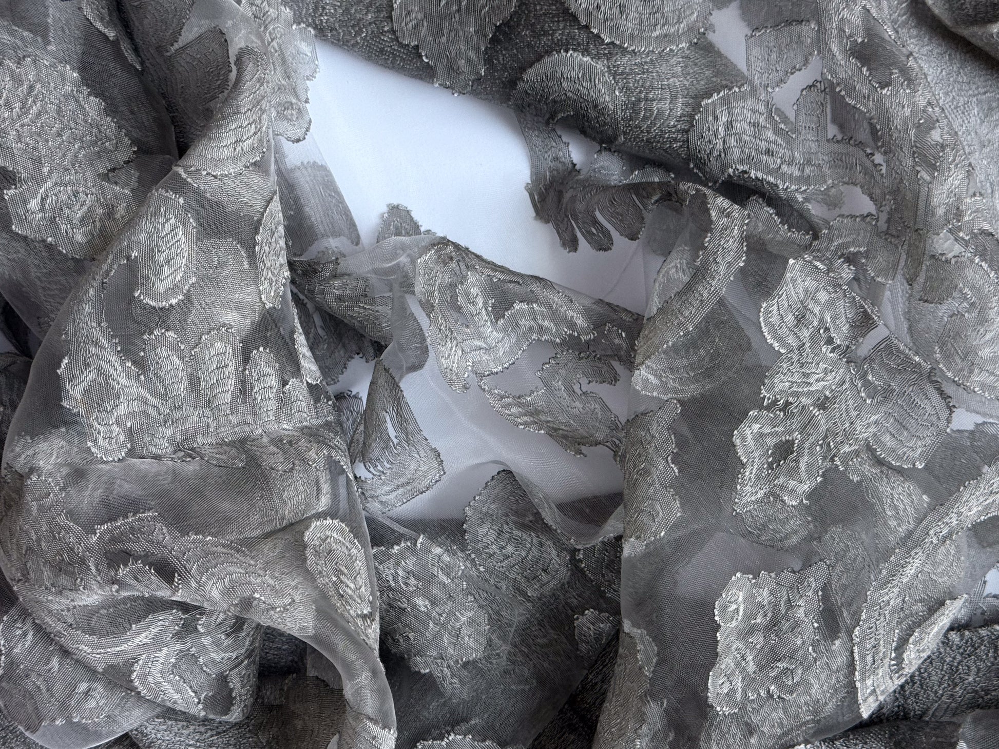 Grey Sheer Scarf