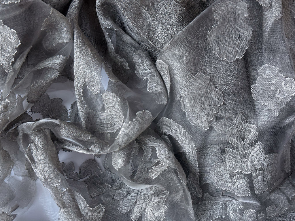 Grey Sheer Scarf