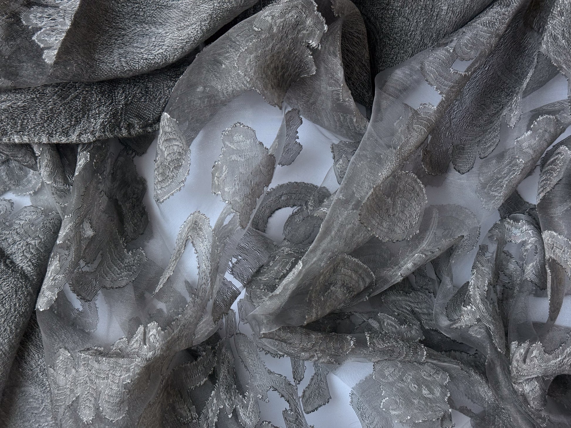 Grey Sheer Scarf