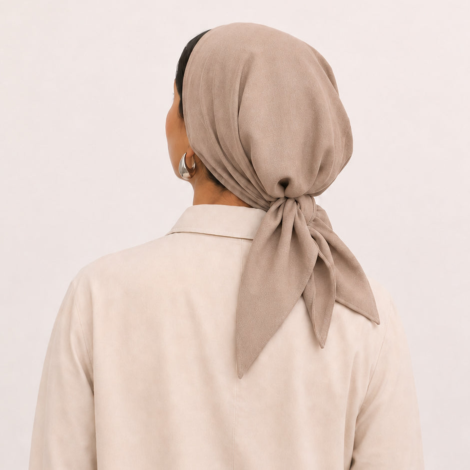 SAND BEIGE SCARF 75