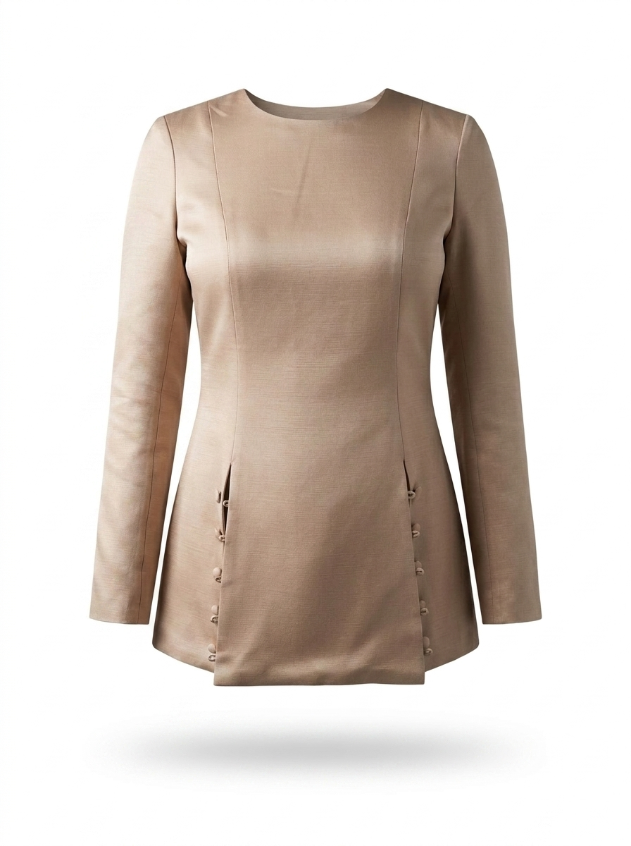 The Sculpted Top in Gold