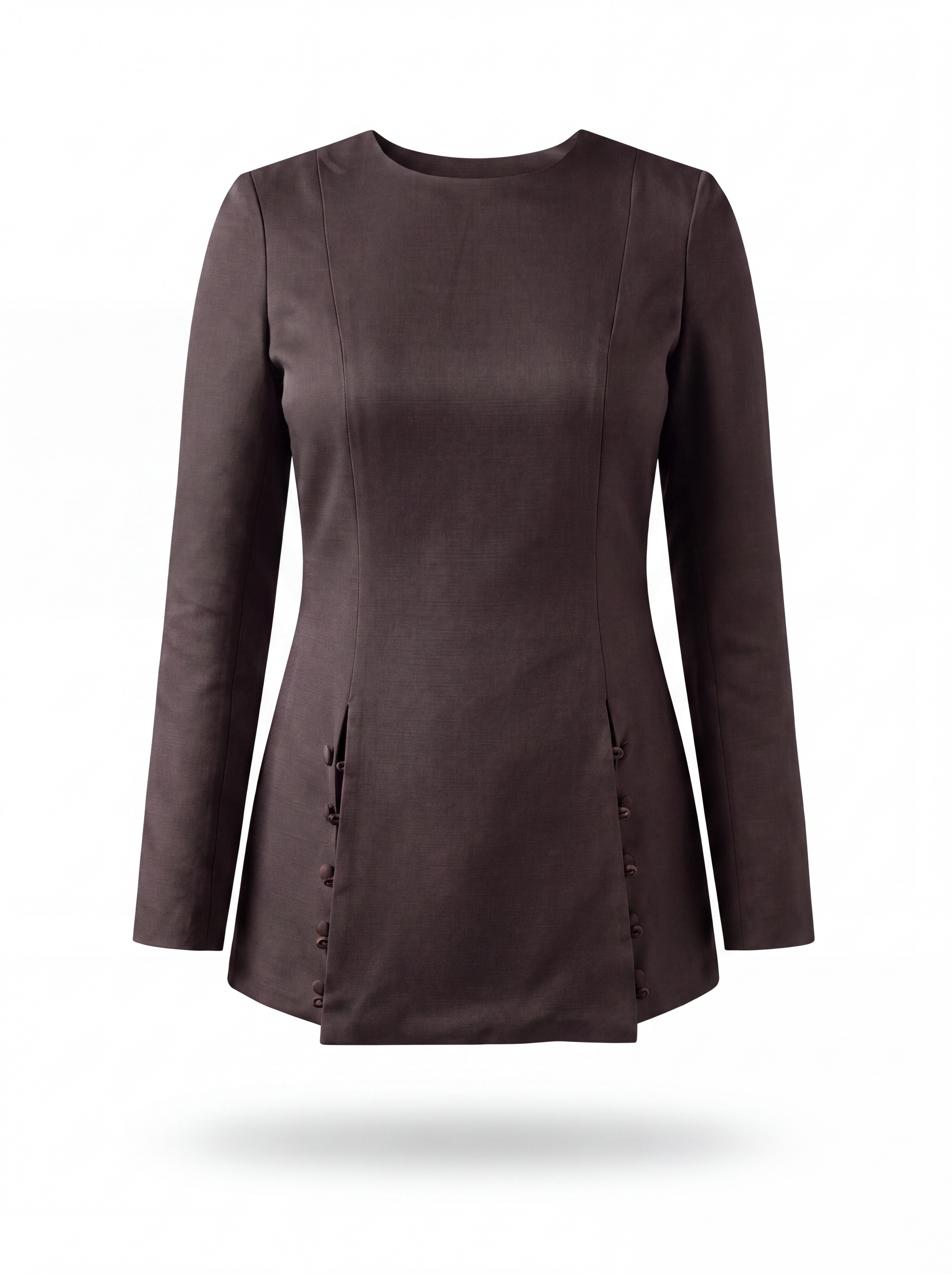 The Sculpted Top in Chocolate Brown