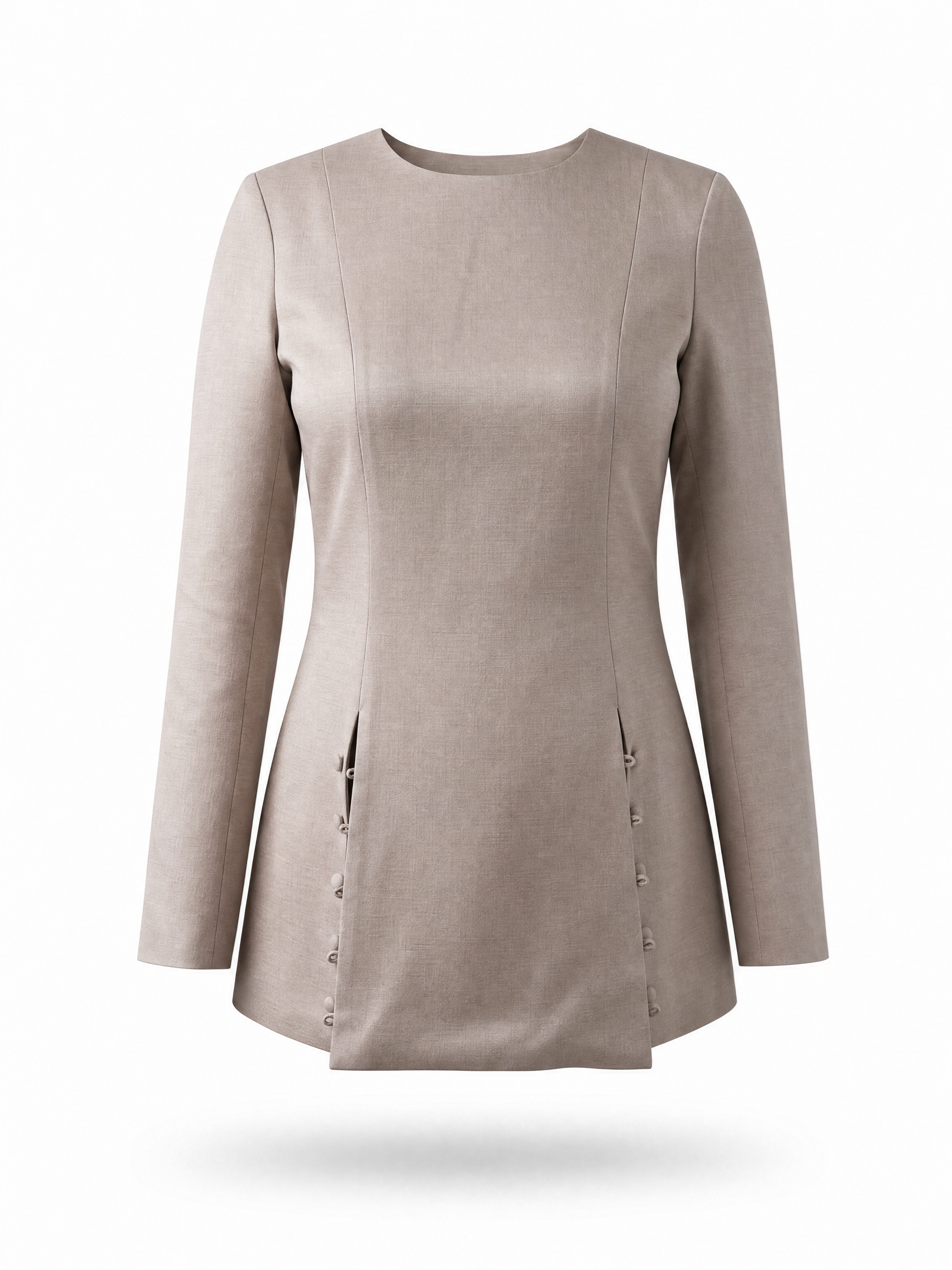 The Sculpted Top in Mushroom
