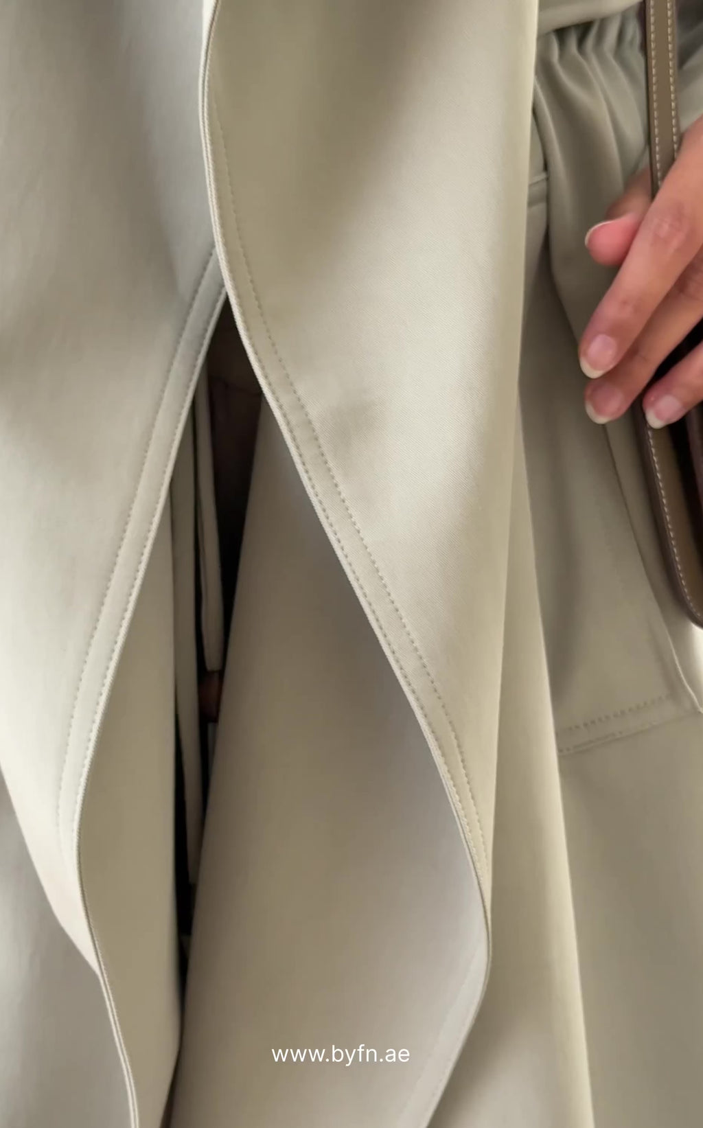 Taupe Grey Trench Coat